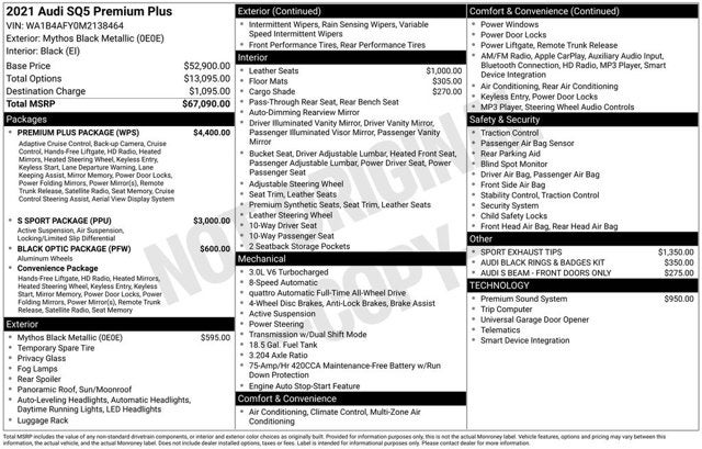 2021 Audi SQ5 Premium Plus