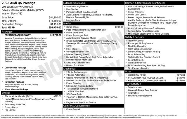 2023 Audi Q5 Prestige