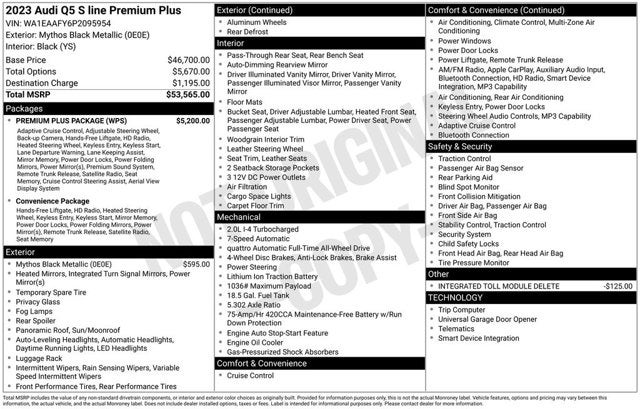 2023 Audi Q5 45 S line Premium Plus