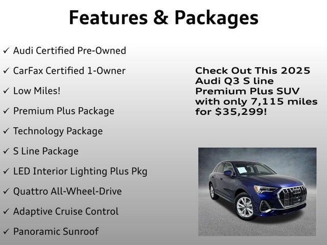 2025 Audi Q3 S line Premium Plus