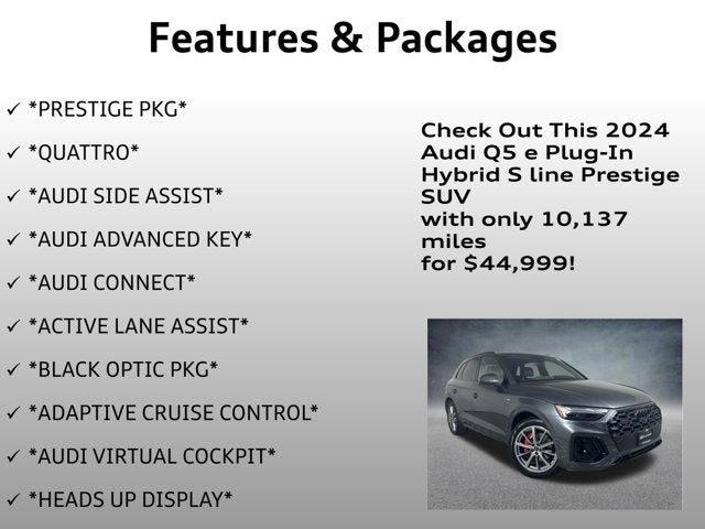 2024 Audi Q5 S line Prestige