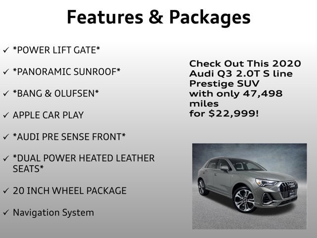 2020 Audi Q3 S line Prestige