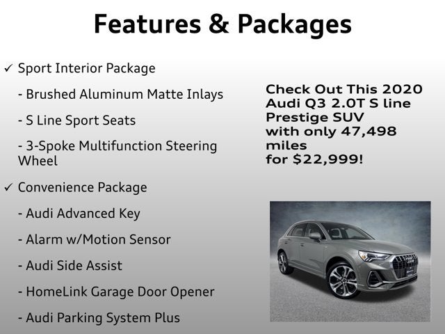 2020 Audi Q3 S line Prestige