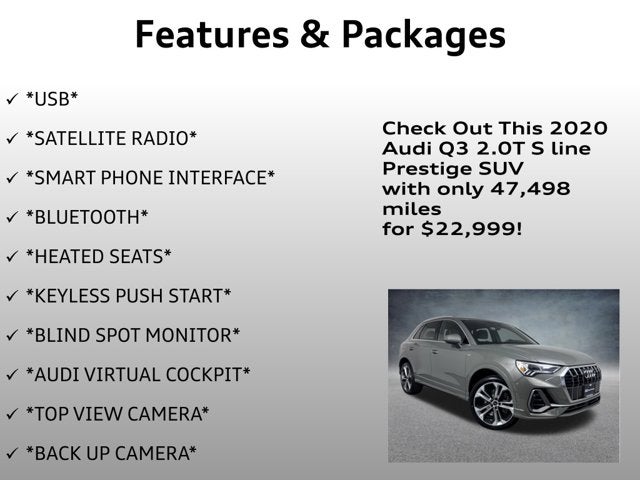 2020 Audi Q3 S line Prestige