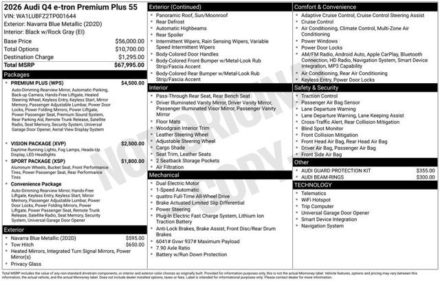 2026 Audi Q4 e-tron Premium Plus