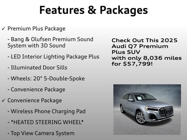 2025 Audi Q7 Premium Plus