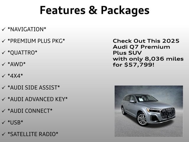 2025 Audi Q7 Premium Plus