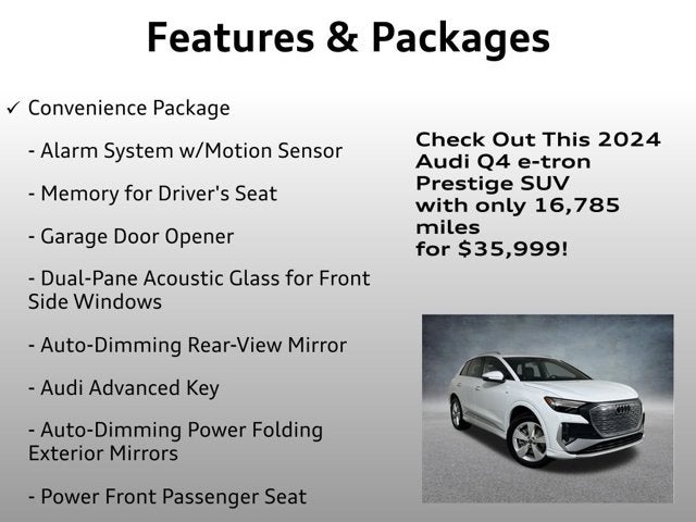 2024 Audi Q4 e-tron Prestige