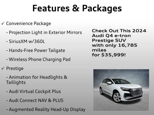 2024 Audi Q4 e-tron Prestige