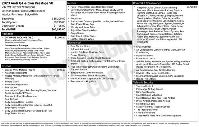 2023 Audi Q4 e-tron Prestige