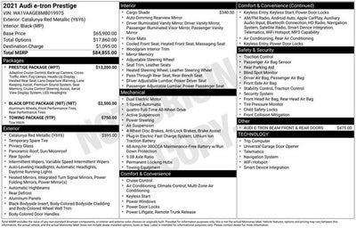 2021 Audi e-tron Prestige