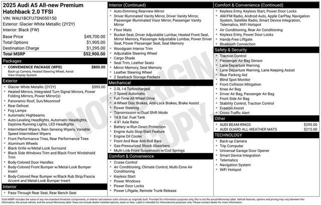 2025 Audi A5 Premium