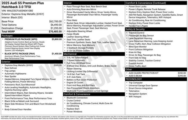 2025 Audi S5 Premium Plus