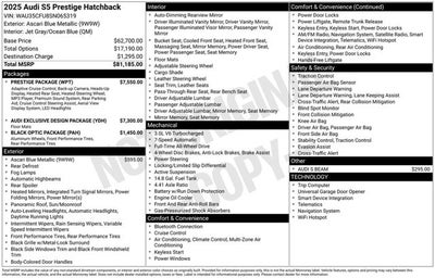 2025 Audi S5 Prestige