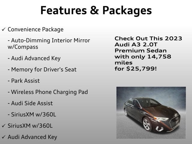 2023 Audi A3 Premium