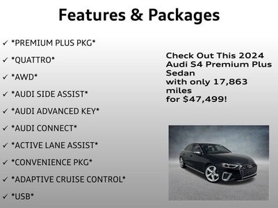 2024 Audi S4 Sedan Premium Plus