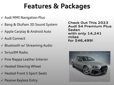 2023 Audi S4 Sedan Premium Plus