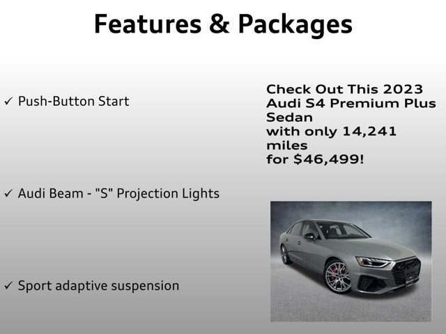 2023 Audi S4 Sedan Premium Plus
