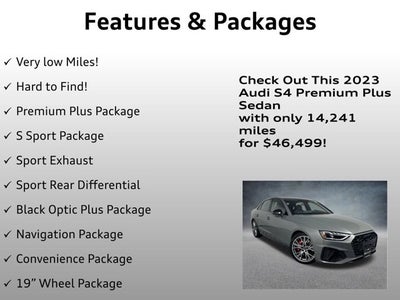 2023 Audi S4 Sedan Premium Plus