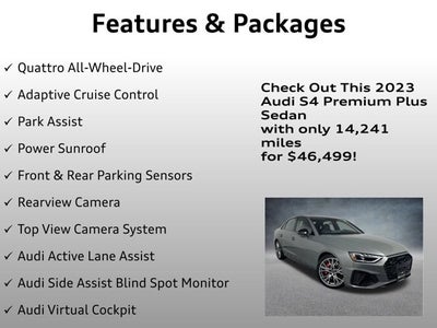 2023 Audi S4 Sedan Premium Plus