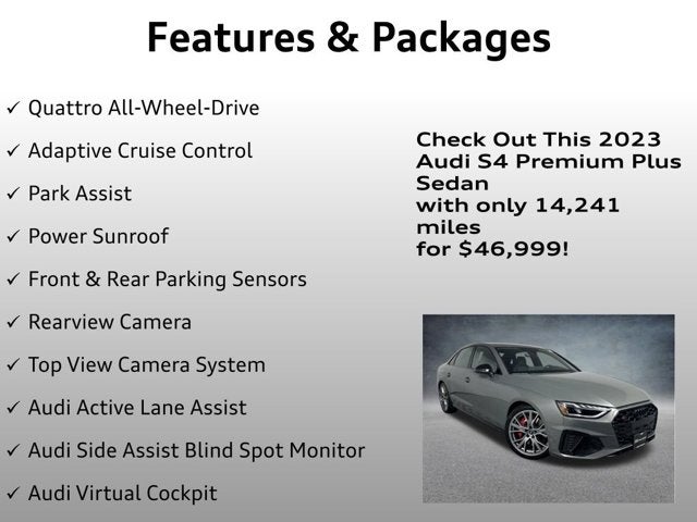 2023 Audi S4 Sedan Premium Plus