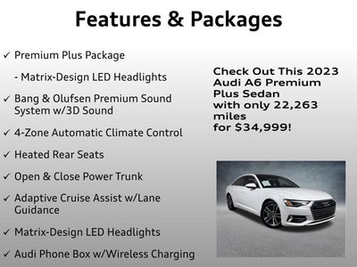 2023 Audi A6 Sedan Premium Plus