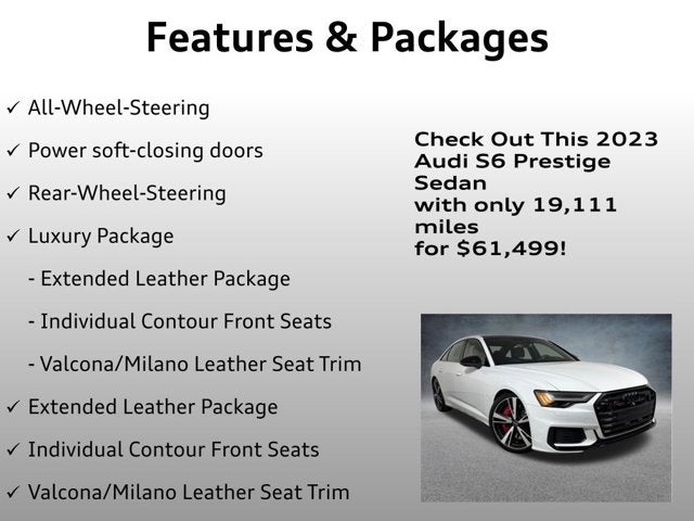2023 Audi S6 Sedan Prestige