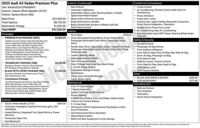 2023 Audi A3 Premium Plus
