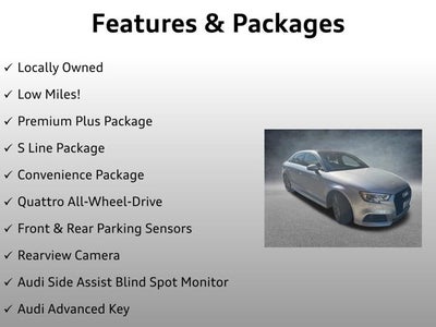 2018 Audi A3 Sedan 2.0T Premium Plus