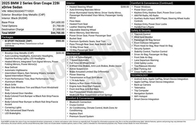 2025 BMW 2 Series 228 xDrive
