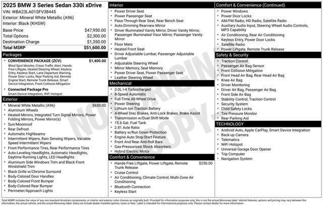 2025 BMW 3 Series 330i xDrive