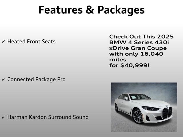 2025 BMW 4 Series 430i xDrive