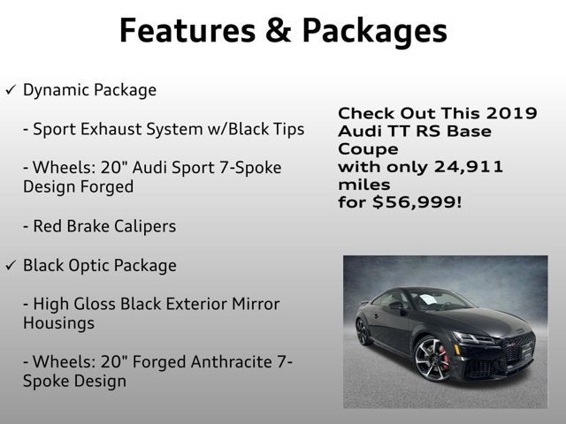 2019 Audi TT RS 2.5T