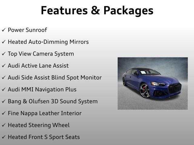 2023 Audi RS 5 Sportback 2.9T