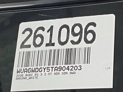 2026 Audi RS 3 2.5T