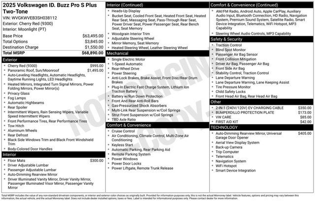 2025 Volkswagen ID. Buzz Pro S Plus