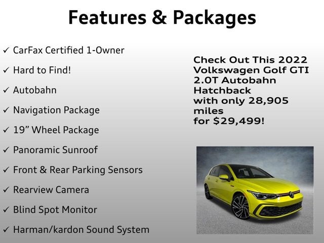 2022 Volkswagen Golf GTI Autobahn