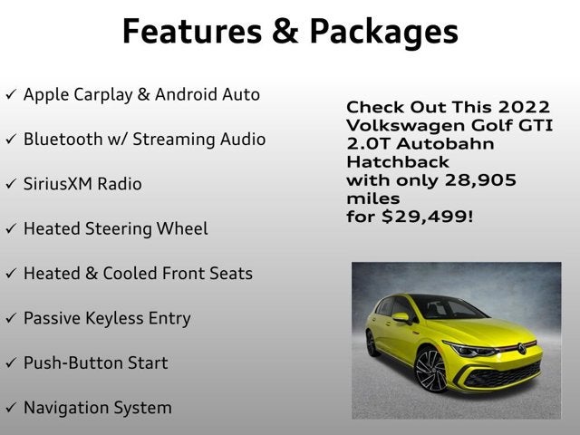 2022 Volkswagen Golf GTI Autobahn