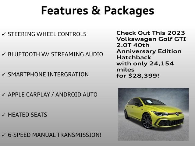 2023 Volkswagen Golf GTI 40th Anniversary Edition