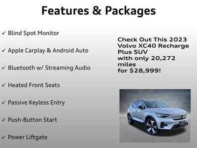 2023 Volvo XC40 Recharge Pure Electric Plus