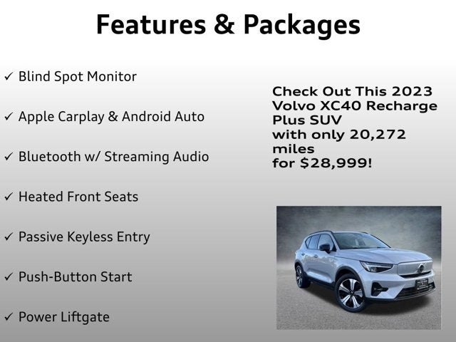 2023 Volvo XC40 Recharge Pure Electric Plus