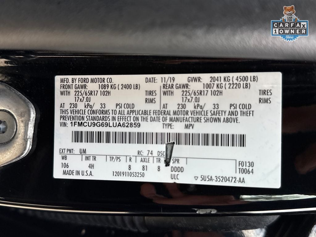 2020 Ford Escape SE