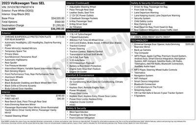 2023 Volkswagen Taos 1.5T SEL