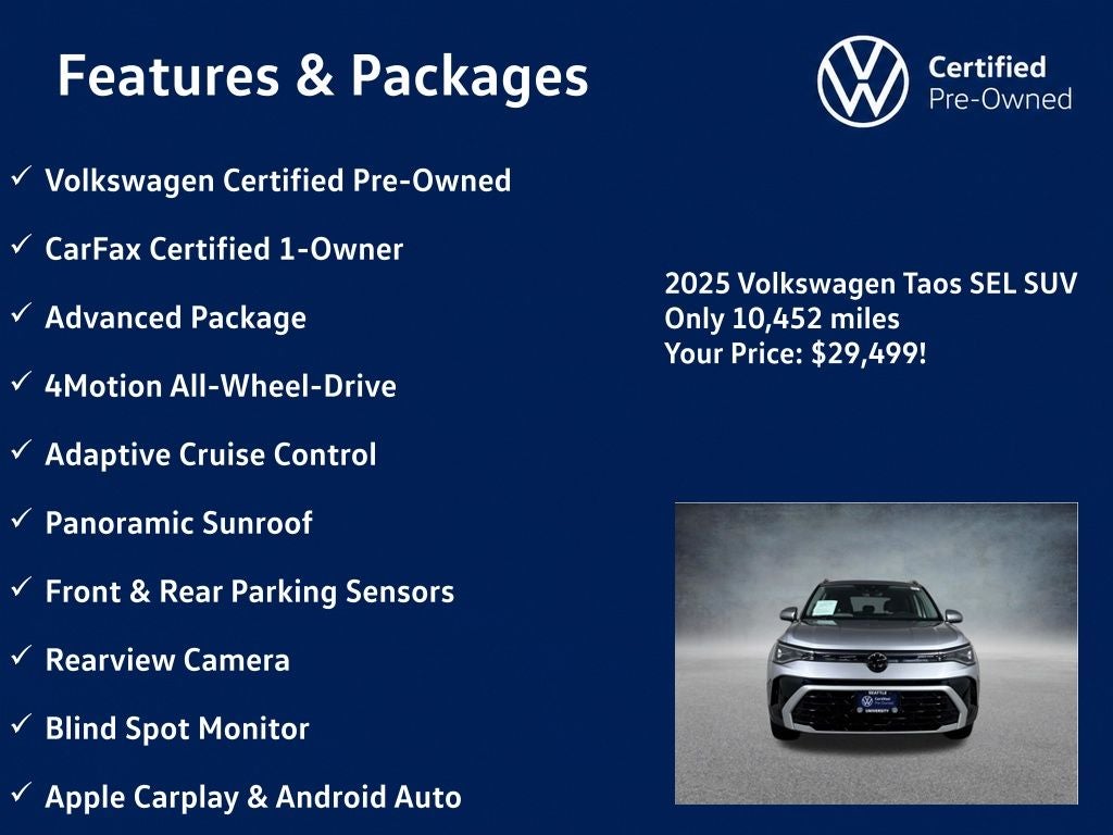 2025 Volkswagen Taos 1.5T SEL