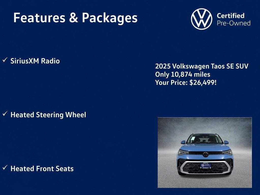 2025 Volkswagen Taos 1.5T SE