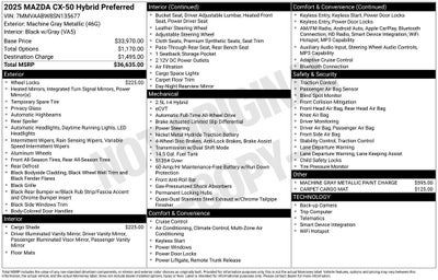 2025 Mazda Mazda CX-50 Hybrid Preferred