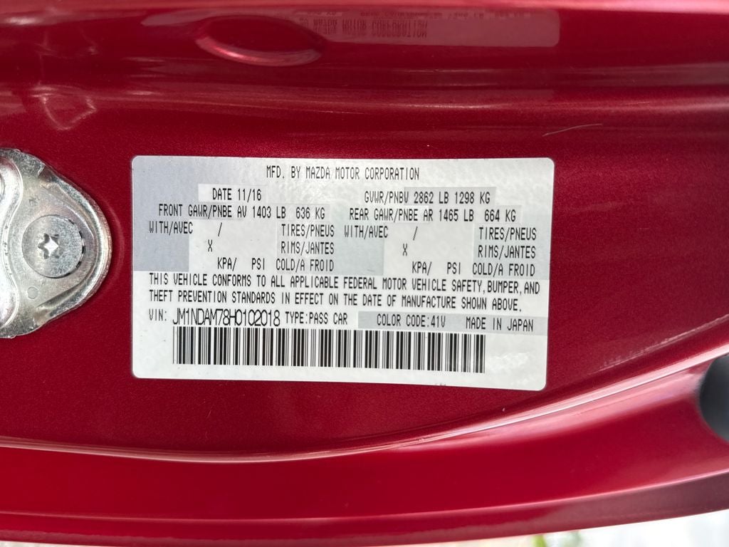 2017 Mazda Mazda Miata RF Grand Touring