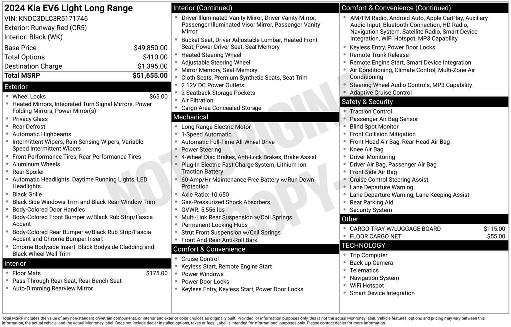 2024 Kia EV6 Light