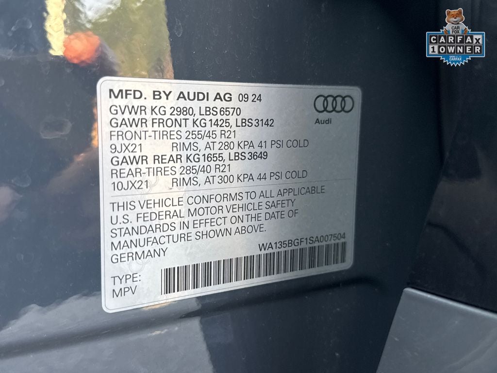 2025 Audi SQ6 e-tron Prestige quattro