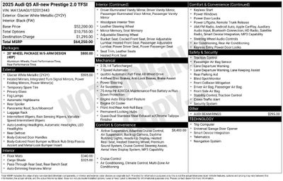 2025 Audi Q5 2.0T Prestige quattro